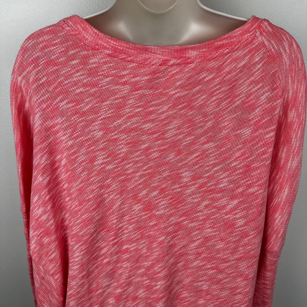 Anthropologie Damiana Pullover Sweater Slouchy Boho Cotton Coral Women's Medium - Picture 9 of 14